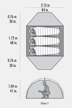 MSR Elixir 3-Persoons Tent -Big Agnes Winkel maacc42003 5050 41 nl