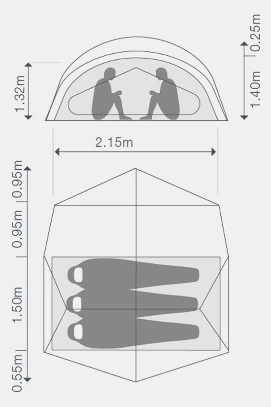 Exped Outer Space III 3-Persoonstent 13 Exped Outer Space III 3-Persoonstent - Afbeelding 11
